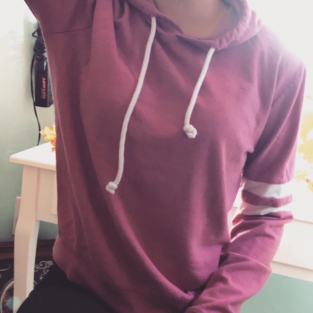 Rue21 Love Hooded Crop Top